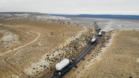 Sarens executes oversized load transport in Kazakhstan