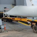 Höegh Autoliners load 35m windmill blade in Ennore