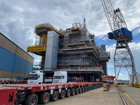 Mammoet loads out Johan Sverdrup Phase 2 modules
