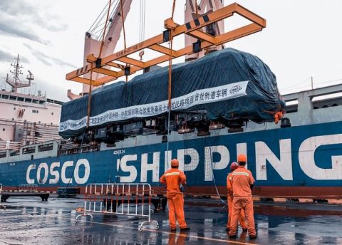 Cargo delivered for the first Egyptian electric railways project