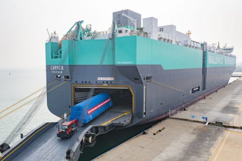Wallenius Wilhelmsen loads first Airbus shipment at Dalian