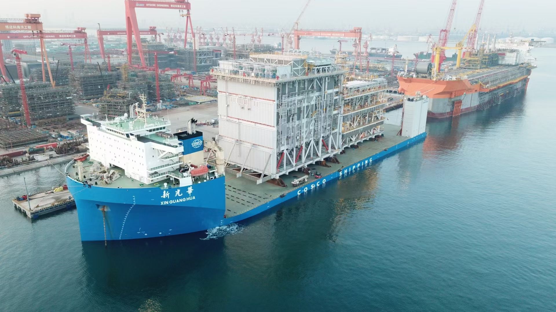 Arctic LNG 2 modules loaded in China