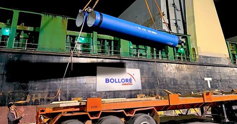 Bolloré Logistics ships 1,558 pipes to Cambodia