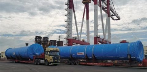 TEL transports two 67-ton OOG units to Qingdao Port