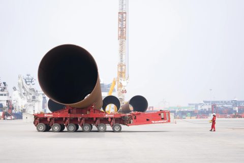 Mammoet-Giant move 333 pin piles for Greater Changhua 1 & 2a OWFs