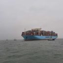 Mumbai Maersk pulled free