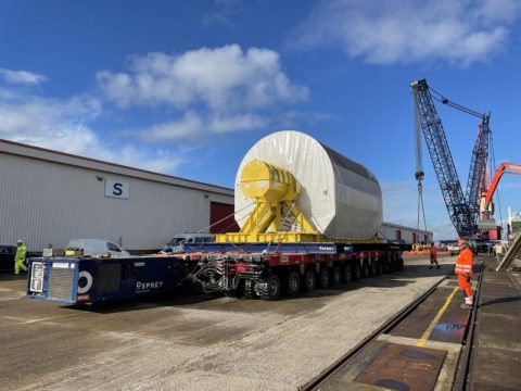 Osprey Group delivers 257-tonne rotor for EDF's Hinkley Point C
