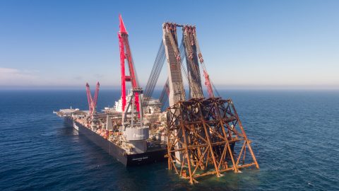 Allseas' Pioneering Spirit wraps up first commercial lift with new JLS