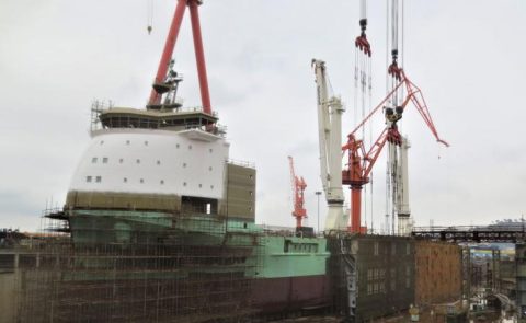 Spliethoff's heavy-lift newbuild gets Huisman cranes