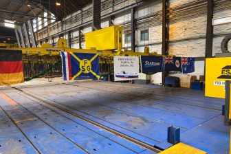 FSG cuts first steel for SeaRoad's freight ferry