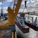 HLV Imke loads dredgers in Rotterdam, heads for Maldives