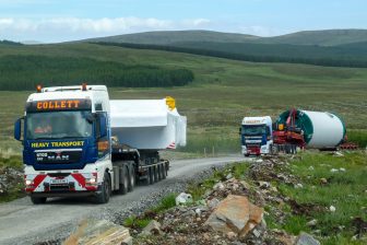 Collett moving Creag Riabhach wind farm components to North Highlands