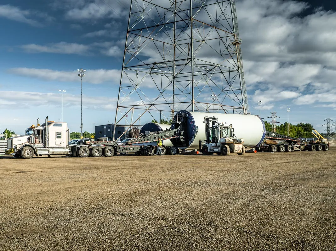 Omega Morgan hauls 82 components for a wind farm in Oregon