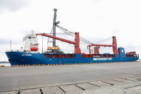 UHL Finesse delivers Liebherr MHC to West Africa Container Terminal
