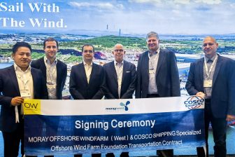 COSCO Shipping Specialized Carriers to transport moray West monopiles