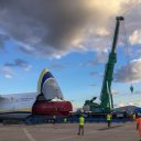 Collett hauls 100-ton gas turbine for Expeditors
