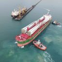 DAKO unloads eight vessels with Windpeshi wind farm equipment in Puerto Brisa
