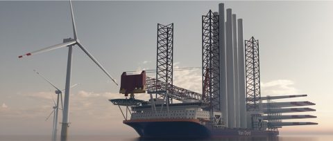 MacGregor cranes picked for Van Oord's wind turbine installation vessel
