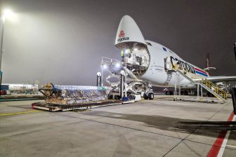 Martin-Bencher cargo being loaded into Cargolux plane