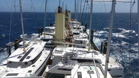 The Bangkok-based Precious Shipping Public Company Limited shipped 19 catamaran yachts as deck cargo, from South Africa to the US Virgin Islands.