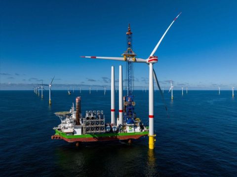 The 38th and final Siemens Gamesa turbine has been installed at RWE’s Kaskasi wind farm.