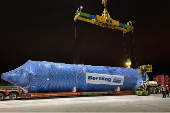 F. H. Bertling Logistics transports silos to the UK