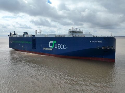 UECC receives third and final vessel in series of newbuild PCTC