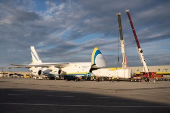 Antonov flies CNC machinery from Italy to Canada