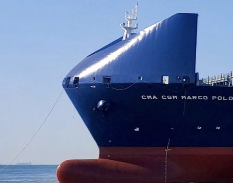 CMA CGM equips the Marco Polo with a windshield