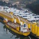 First Baltic Eagle wind farm transition pieces delivered