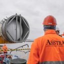 AsstrA moves an 827-ton wash tower from Spain to Poland