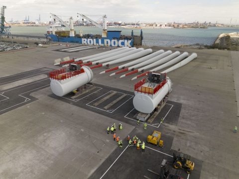 Components arrive for France's first floating offshore wind farm