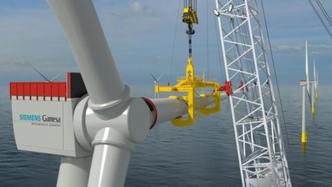 Huisman and Siemens Gamesa develop load stabilising system for wind turbine installation
