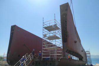 Construction of Conoship-designed shortsea general cargo vessel on track