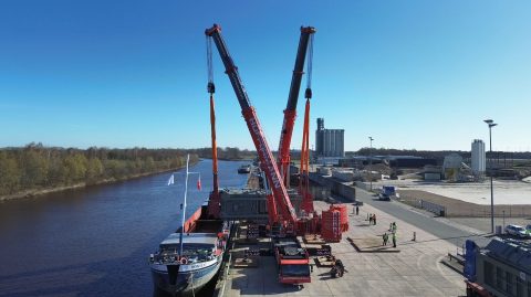 Rhenus Logistics handle transformers loading at c-port Küstenkanal