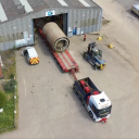 Tunnel boring machine moved from Lutterworth to Newark