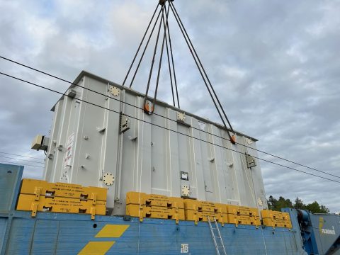 Another transformer on rail across Sweden