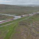 Final Viking Wind Farm convoy rolls in with components