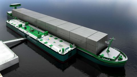 Electrifying Dutch inland shipping with flow batteries