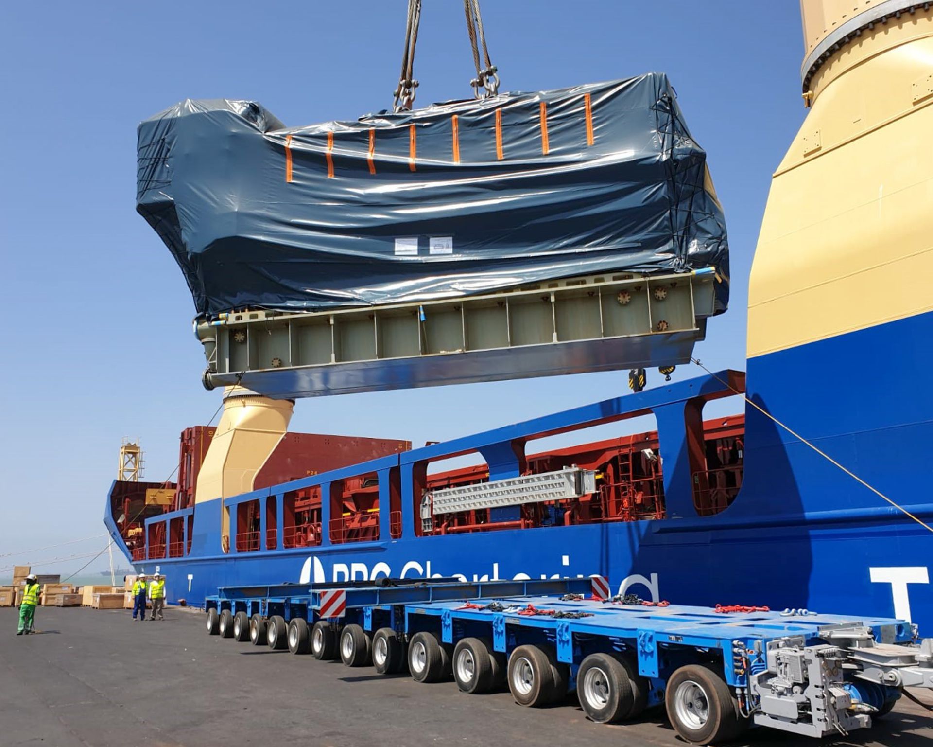 DAKO moves two 190-ton diesel engines from Europe to Gambia