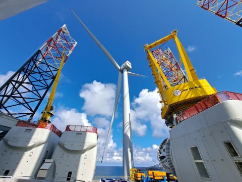 First Haliade-X wind turbine produces power as Voltaire completes installation