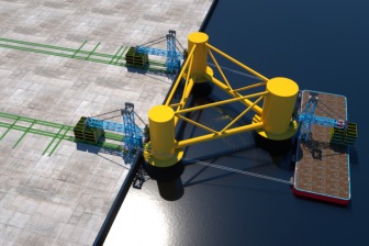 Floating offshore wind load out solution unveiled