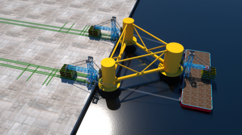 Floating offshore wind load out solution unveiled
