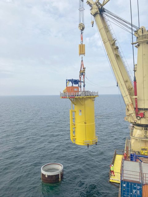 Jumbo Offshore installs the first 20 Baltic Eagle TPs