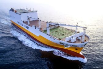 Grimaldi takes delivery of a third G5 multipurpose ConRo vessel