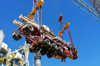 Drilling rig on tour from Argentina to Mongolia