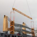Heavy lift rig for wind turbines springs into action at Harland and Wolff