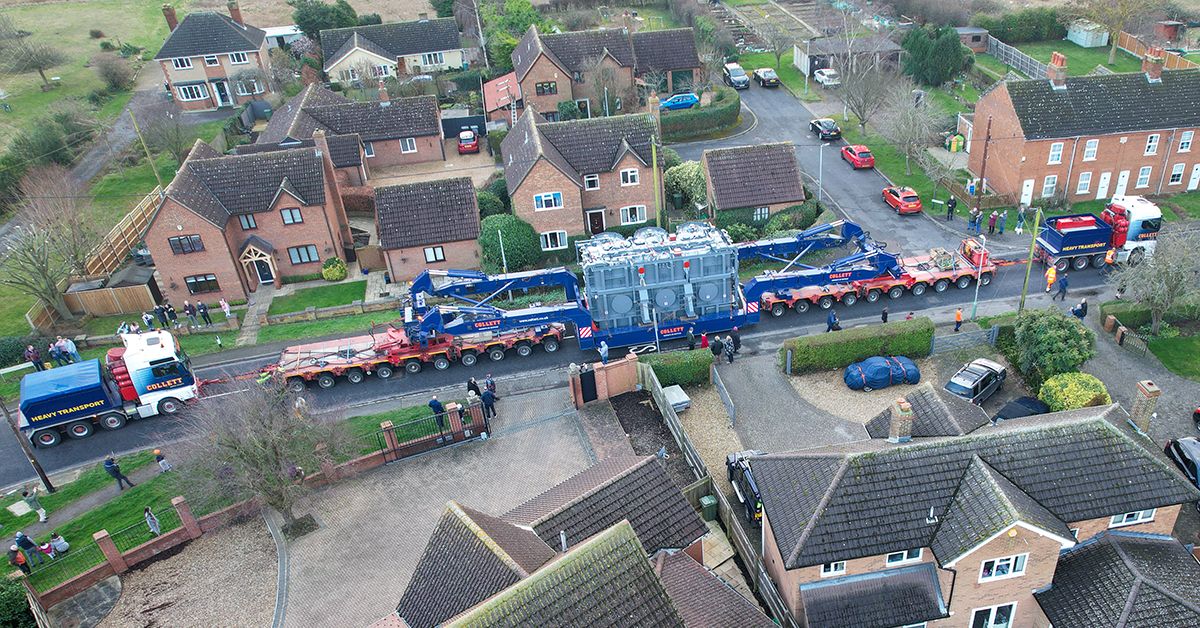 Collett moves 178-tonne transformers for National Grid
