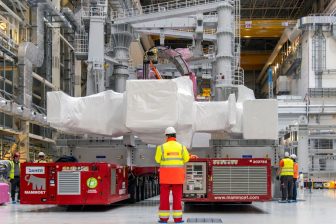 Mammoet's electric-powered SPMTs spring into action at ITER